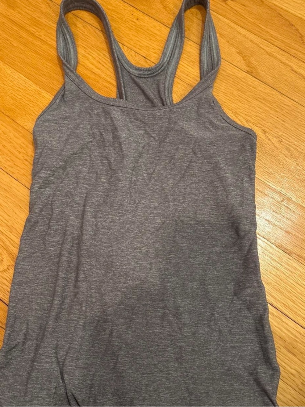lululemon athletica Heather Gray Racerback Tank